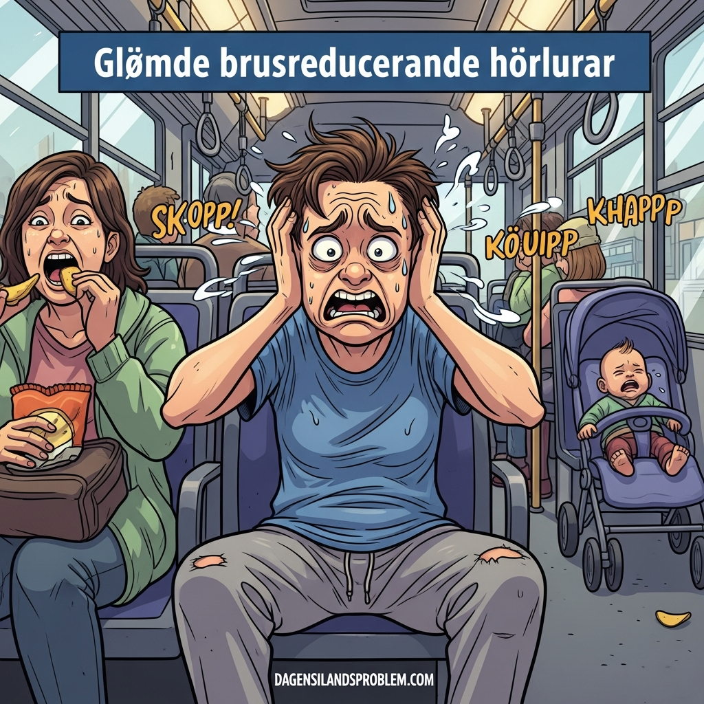 Glömde brusreducerande hörlurar