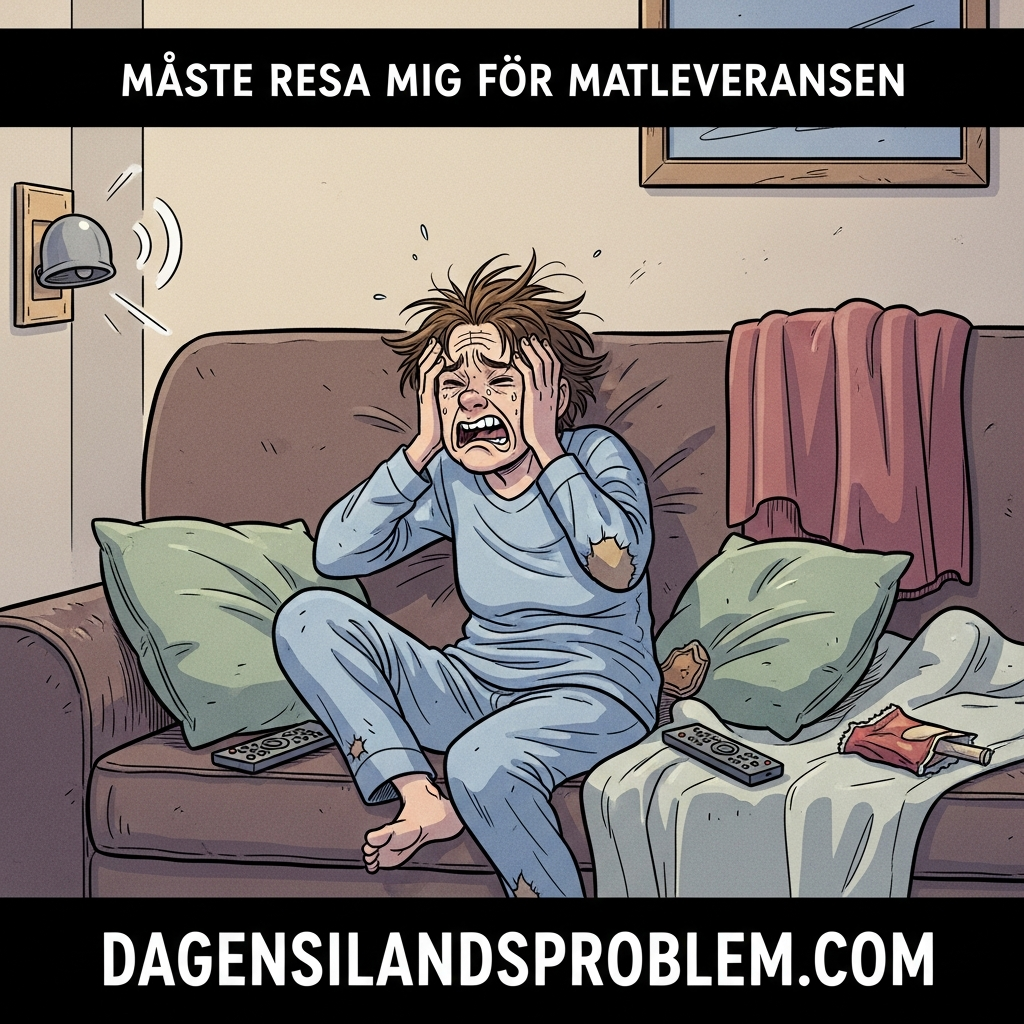 Måste resa mig för matleveransen