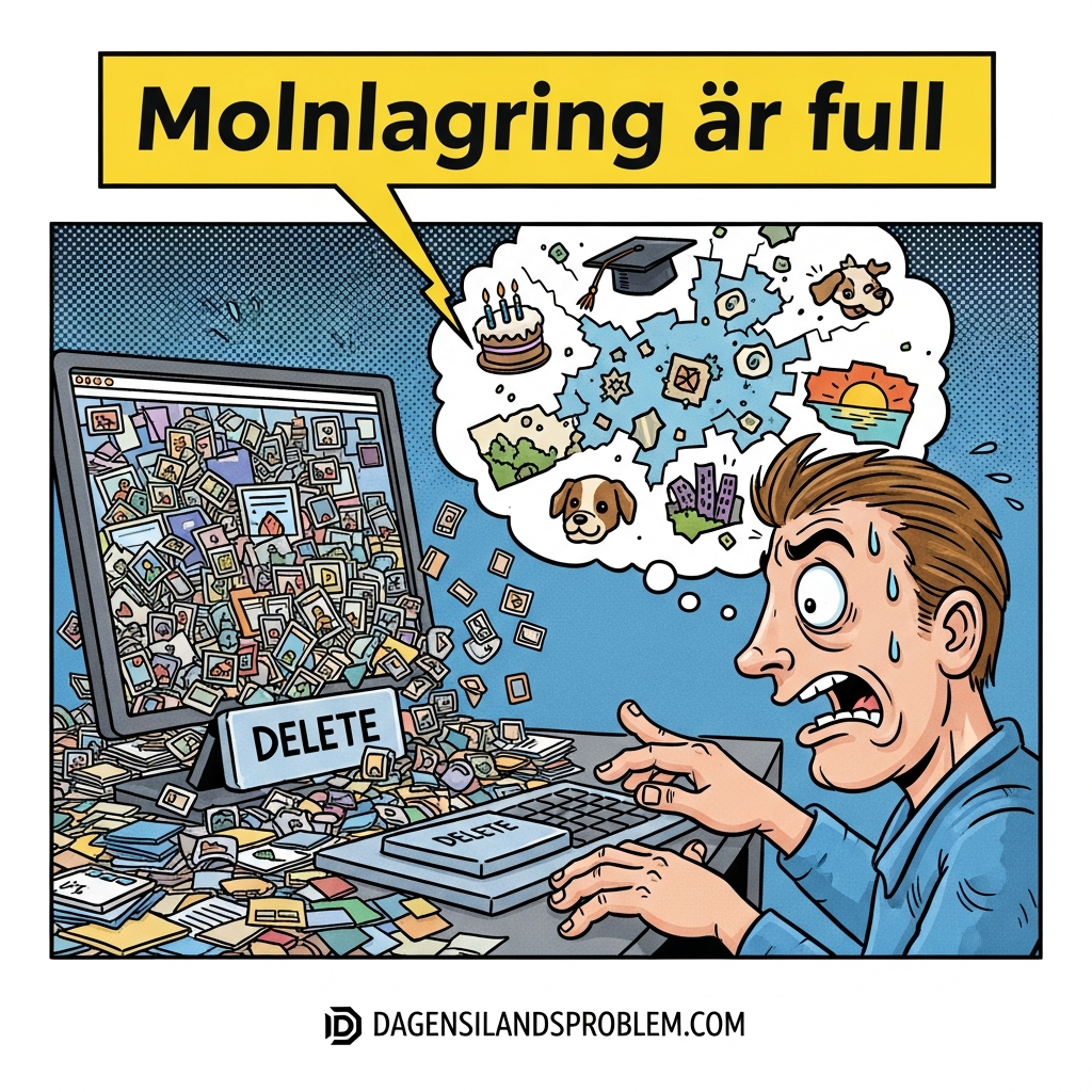 Molnlagring är full