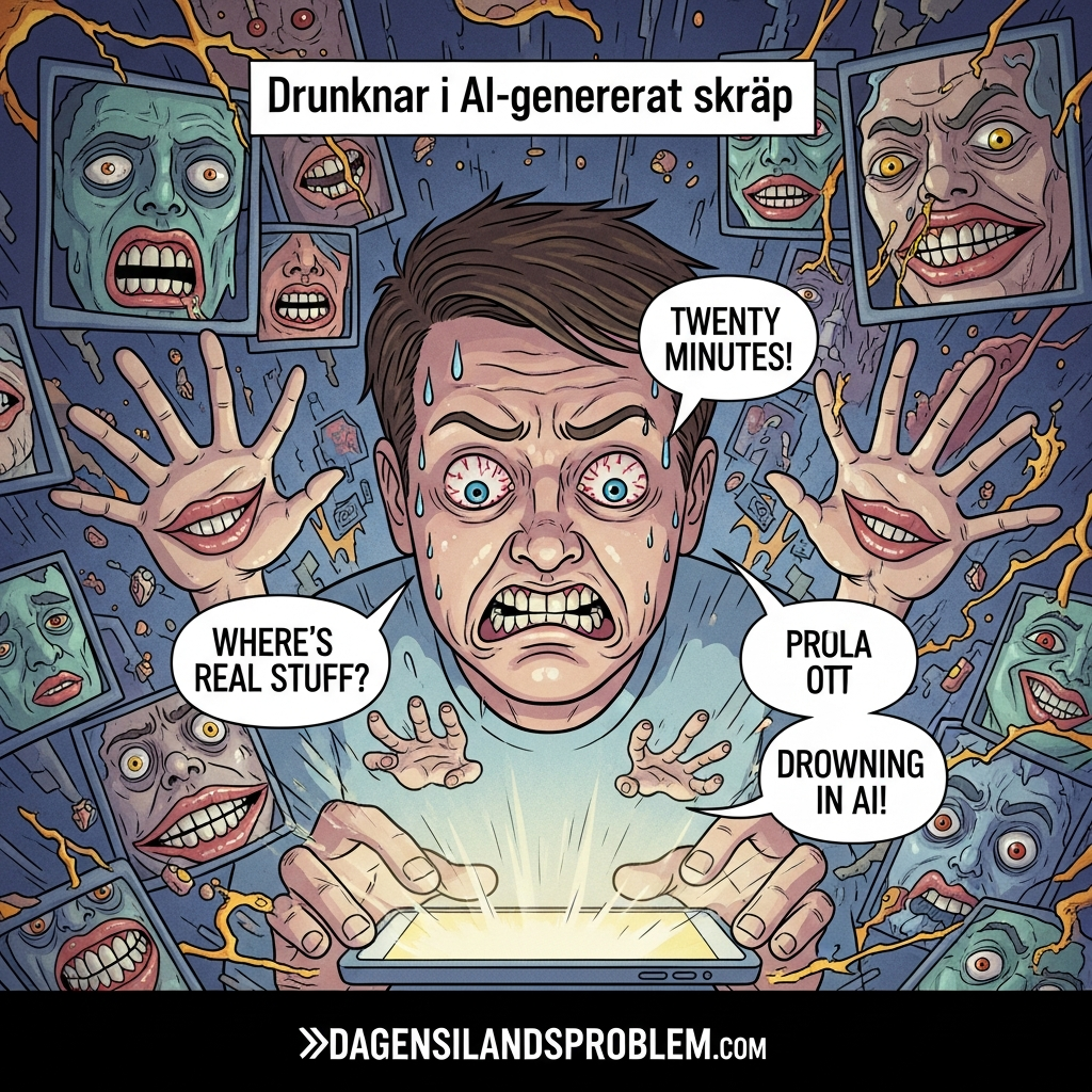 Drunknar i AI-genererat skräp
